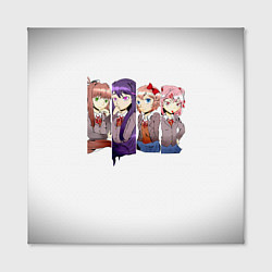 Холст квадратный Doki Doki Literature Club, цвет: 3D-принт — фото 2
