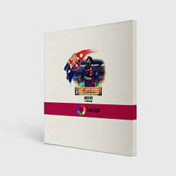 Холст квадратный Фати игрок Барселоны, цвет: 3D-принт