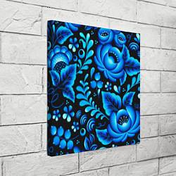 Холст квадратный Гжель, цвет: 3D-принт — фото 2