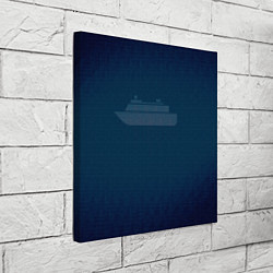 Холст квадратный Яхта, цвет: 3D-принт — фото 2