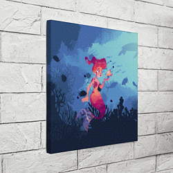 Холст квадратный Mermaid Русалочка Z, цвет: 3D-принт — фото 2