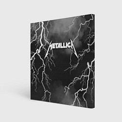 Картина квадратная METALLICA РАЗРЯД МОЛНИИ