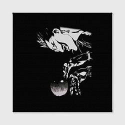 Холст квадратный Рюк и яблоко Death Note, цвет: 3D-принт — фото 2