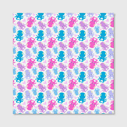 Холст квадратный Осьминоги, цвет: 3D-принт — фото 2