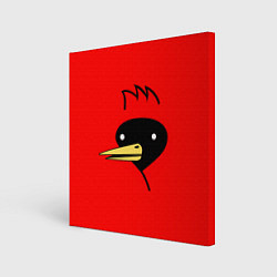 Холст квадратный Омская Птица, цвет: 3D-принт