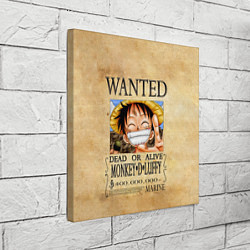 Холст квадратный Манки Д Луффи в розыске One Piece, цвет: 3D-принт — фото 2