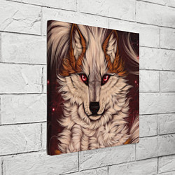 Холст квадратный Красивая Волчица, цвет: 3D-принт — фото 2