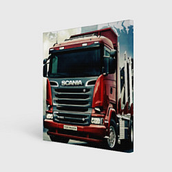 Картина квадратная SCANIA Дальнобой