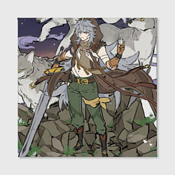 Холст квадратный Волчья стая, цвет: 3D-принт — фото 2