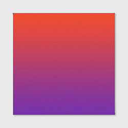Холст квадратный Оранжевый и Фиолетовый, цвет: 3D-принт — фото 2