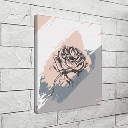 Холст квадратный Абстракция с розой, цвет: 3D-принт — фото 2