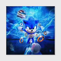 Холст квадратный SONIC СИНИЙ ЁЖ Z, цвет: 3D-принт — фото 2