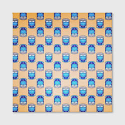 Холст квадратный Сгущенка паттерн, цвет: 3D-принт — фото 2