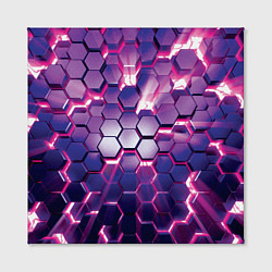 Холст квадратный АБСТРАКЦИЯ СОТЫ, цвет: 3D-принт — фото 2