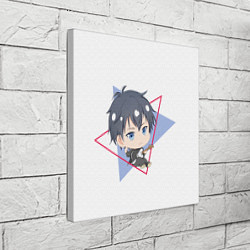 Холст квадратный Рицка Уэнояма с треугольниками, цвет: 3D-принт — фото 2