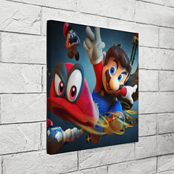 Холст квадратный Mario, цвет: 3D-принт — фото 2