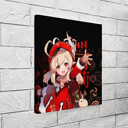 Холст квадратный Кли, Genshin Impact, цвет: 3D-принт — фото 2