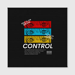 Холст квадратный Макима следит за тобой Человек бензопила, цвет: 3D-принт — фото 2