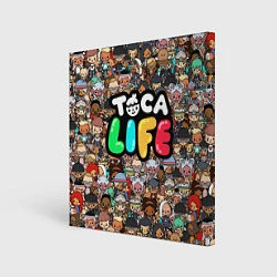 Холст квадратный Toca Life, цвет: 3D-принт