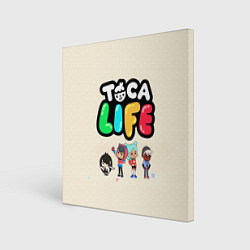 Холст квадратный Toca Life: Persons, цвет: 3D-принт