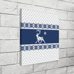 Холст квадратный Северный Олень звезда, цвет: 3D-принт — фото 2