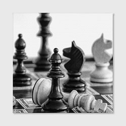 Холст квадратный Шах и мат Шахматы, цвет: 3D-принт — фото 2