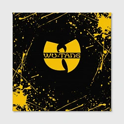 Холст квадратный WU-TANG CLAN БРЫЗГИ КРАСОК, цвет: 3D-принт — фото 2