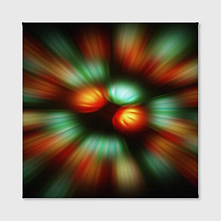 Холст квадратный Вспышка света в виде ярких линий, цвет: 3D-принт — фото 2