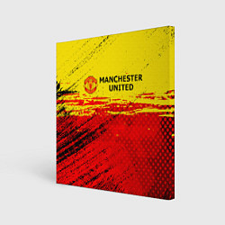 Холст квадратный Manchester United: Дьяволы, цвет: 3D-принт