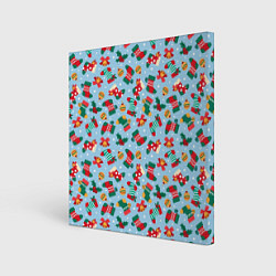 Холст квадратный Christmas Background, цвет: 3D-принт