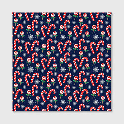 Холст квадратный Christmas Candy, цвет: 3D-принт — фото 2