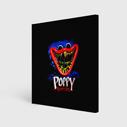 Холст квадратный Poppy Playtime: Huggy, цвет: 3D-принт
