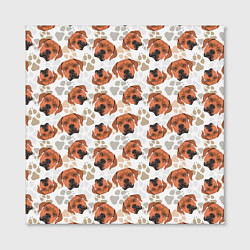 Холст квадратный Собака Родезийский Риджбек, цвет: 3D-принт — фото 2