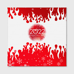 Холст квадратный Happy New Year Fire, цвет: 3D-принт — фото 2