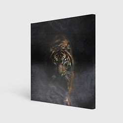 Картина квадратная Тигр в тумане