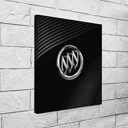 Холст квадратный Buick Black wave background, цвет: 3D-принт — фото 2