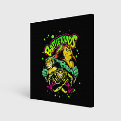 Картина квадратная Battletoads Боевые Жабы