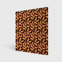 Холст квадратный Хот-Доги Hot Dogs, цвет: 3D-принт