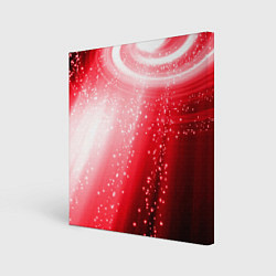 Картина квадратная Красная космическая спираль