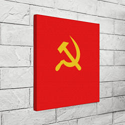 Холст квадратный Красный Советский союз, цвет: 3D-принт — фото 2