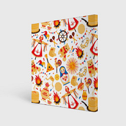 Картина квадратная Масленница 2022