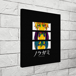 Холст квадратный Юкине, Ики и Ято - Noragami, цвет: 3D-принт — фото 2