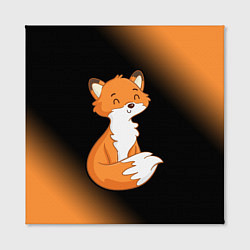 Холст квадратный FOX - Градиент, цвет: 3D-принт — фото 2