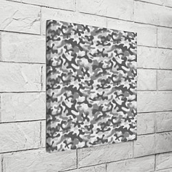Холст квадратный Серый Городской Камуфляж, цвет: 3D-принт — фото 2