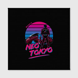 Холст квадратный Welkome to NEO TOKYO Akira, цвет: 3D-принт — фото 2