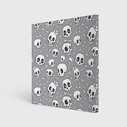 Картина квадратная Skulls & bones