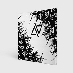 Холст квадратный Адель певица паттерн, цвет: 3D-принт