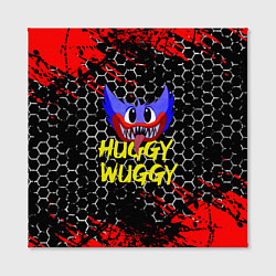 Холст квадратный Huggy Wuggy соты, цвет: 3D-принт — фото 2