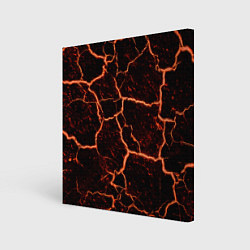 Картина квадратная Раскаленная лаваhot lava