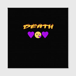 Холст квадратный Смерть сердечки, цвет: 3D-принт — фото 2